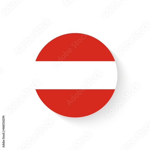 Free Download Flag of Austria as round glossy icon. Button with Austrian flag - GFXLoad