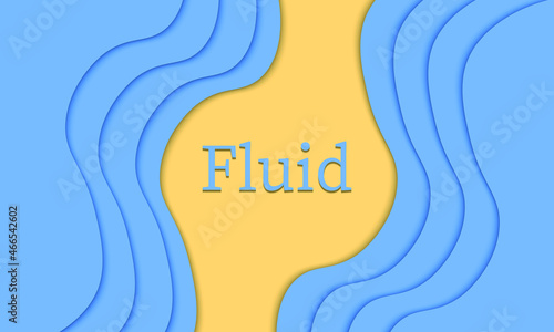 design fluid with blue yellow pastel color background