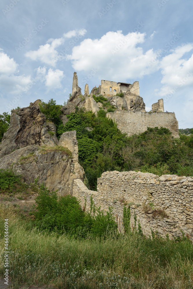 Ruins of the 12th century medieval castle of Dürnstein, Reutte, Austria