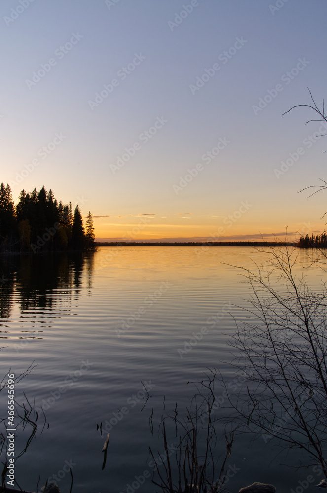 A Beautiful Evening at Astotin Lake A Beautiful Evening at Astotin Lake