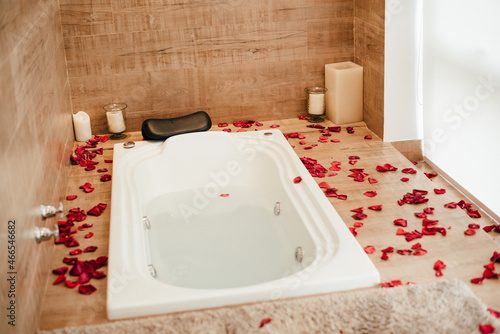 Bride's day - bath tub full of pellets photo