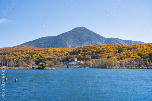 秋の白樺湖