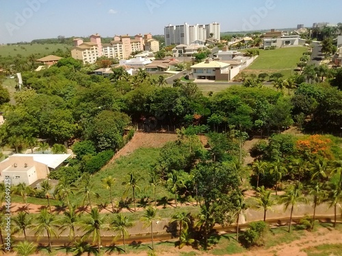 Top view of the city of Olympia with trees and buildings. Interior of São Paulo - Brazil.  photo