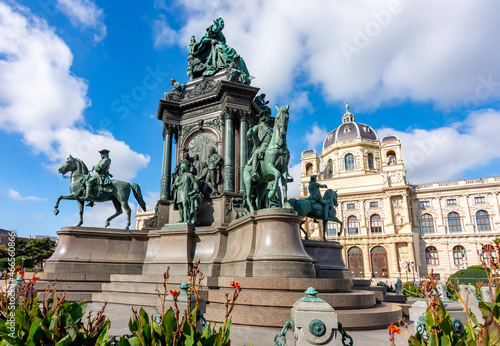 Maria Theresa square (Maria-Theresien-Platz) in Vienna, Austria photo