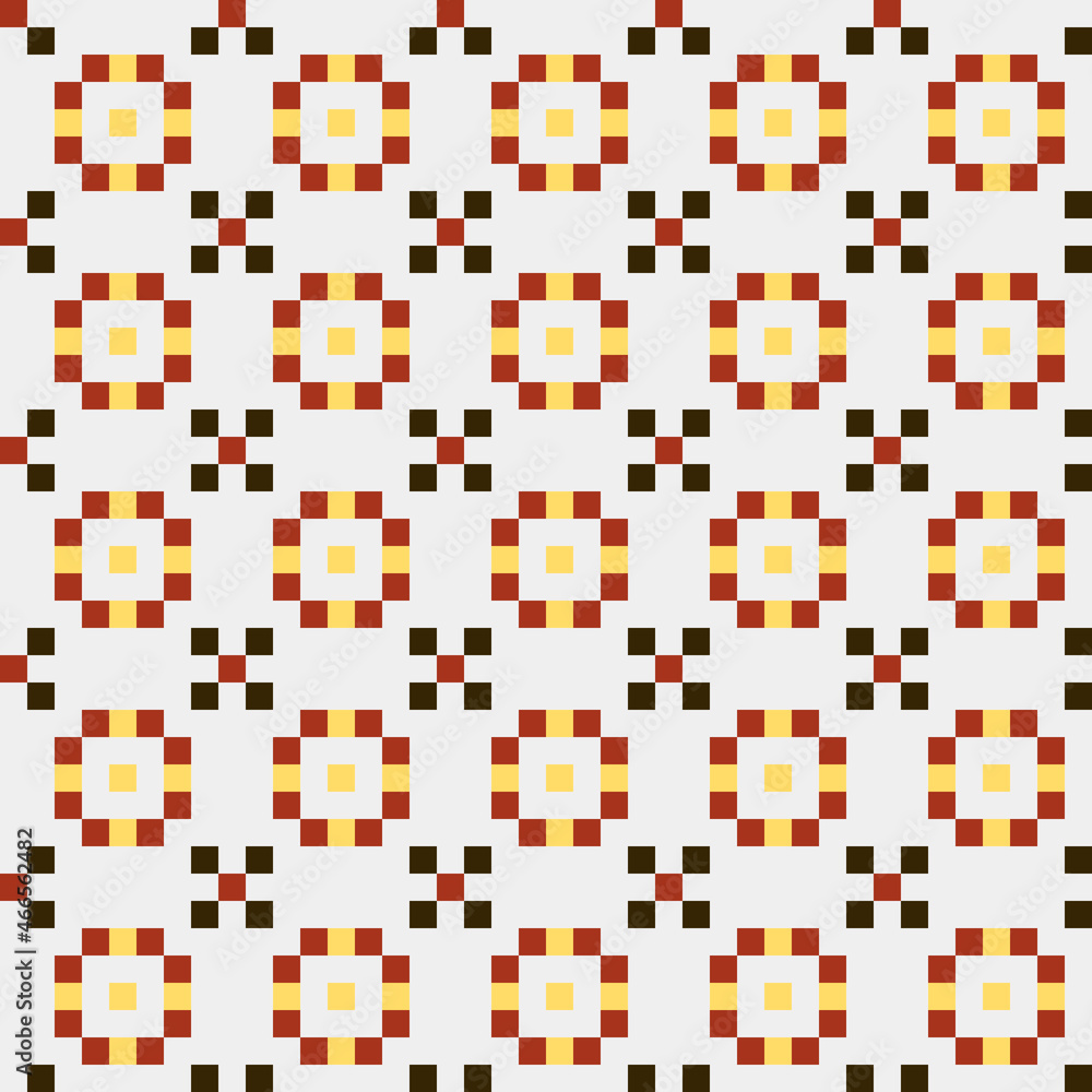 Fototapeta premium Abstract Cross Pattern generative computational art illustration