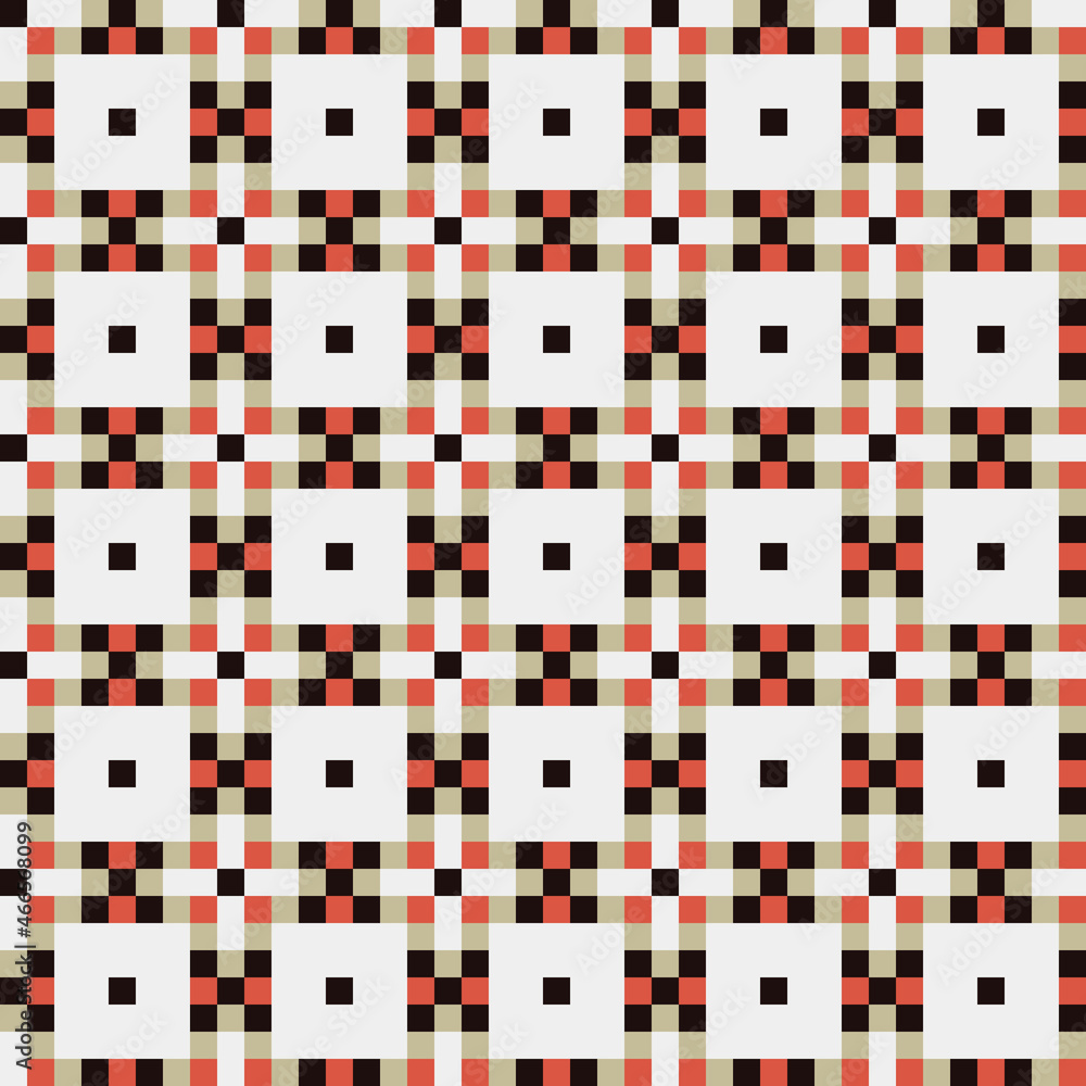 Fototapeta premium Abstract Cross Pattern generative computational art illustration