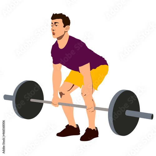 hombre levantando peso