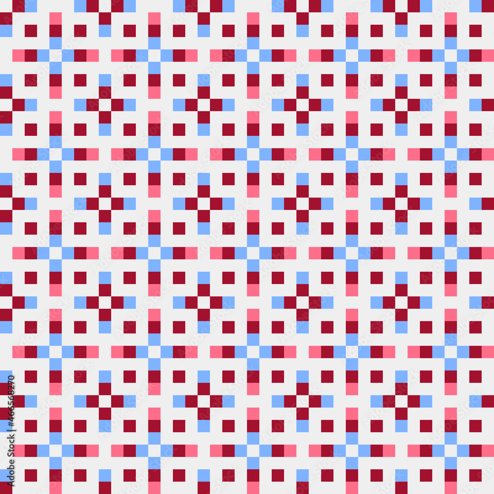 Fototapeta premium Abstract Cross Pattern generative computational art illustration