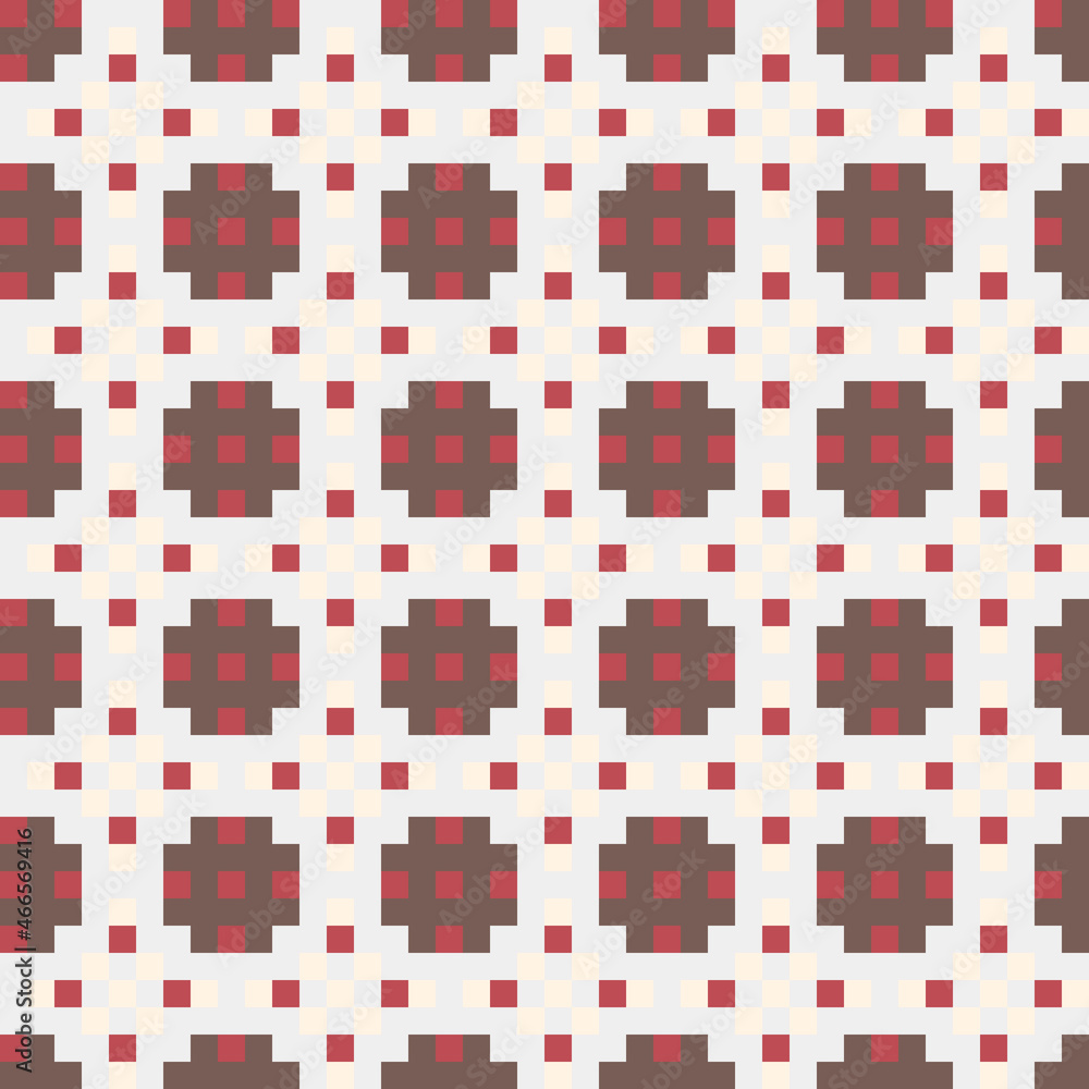 Fototapeta premium Abstract Cross Pattern generative computational art illustration