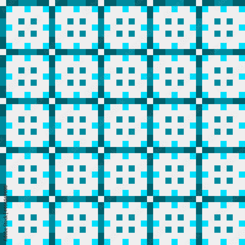 Fototapeta premium Abstract Cross Pattern generative computational art illustration