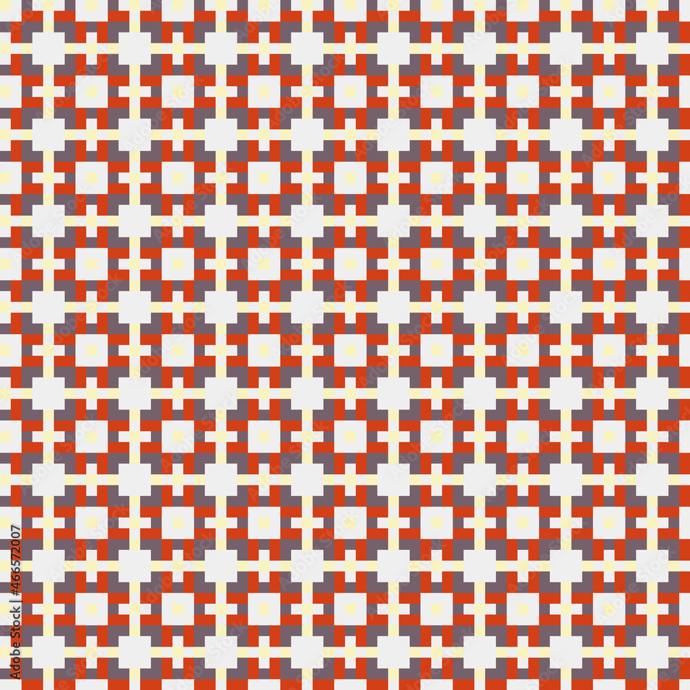 Fototapeta premium Abstract Cross Pattern generative computational art illustration