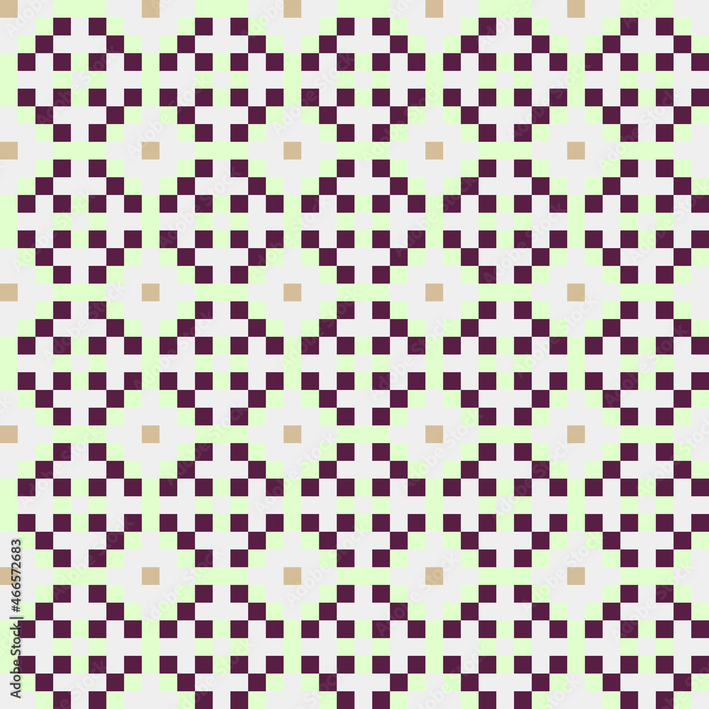 Fototapeta premium Abstract Cross Pattern generative computational art illustration