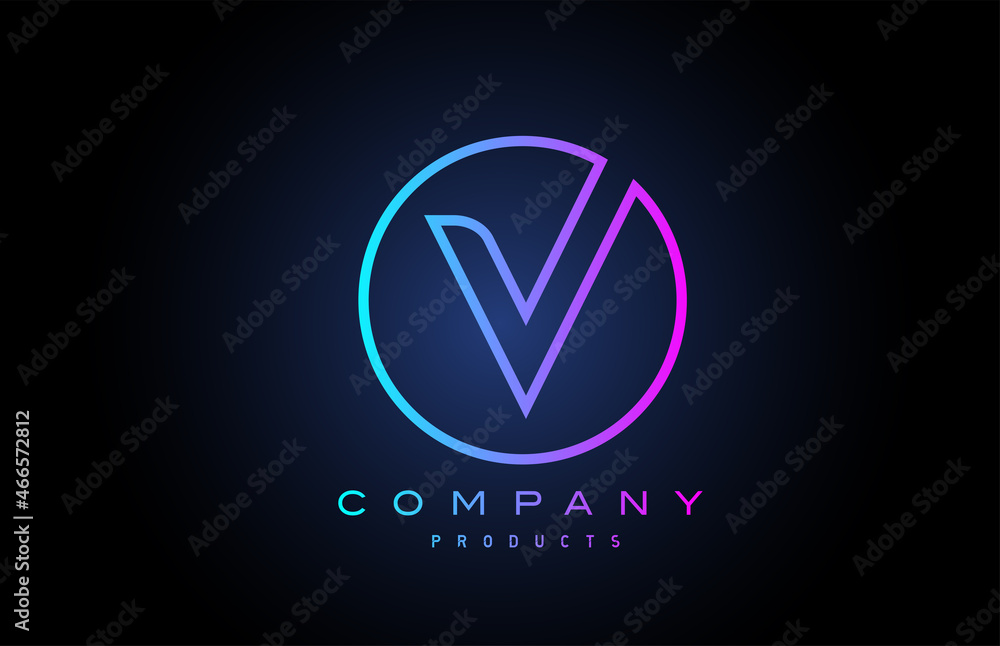 V alphabet letter logo icon. Creative design for company and business V alphabet letter logo icon. Creative design for company and business