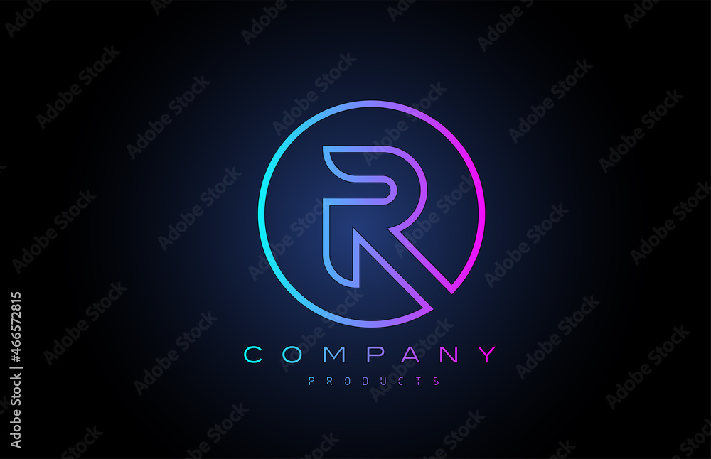 R alphabet letter logo icon. Creative design for company and business R alphabet letter logo icon. Creative design for company and business