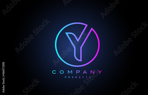 Y alphabet letter logo icon. Creative design for company and business