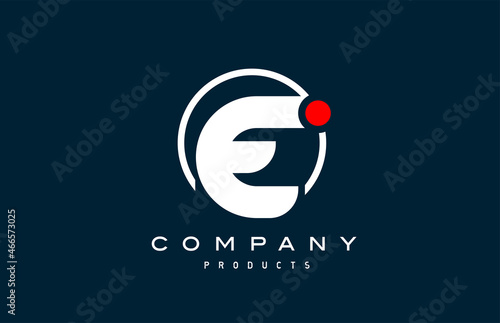 E alphabet letter logo icon. Creative design for company and business