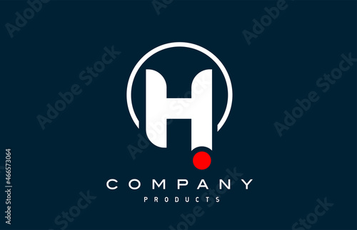 H alphabet letter logo icon. Creative design for company and business