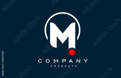 M alphabet letter logo icon. Creative design for company and business photo