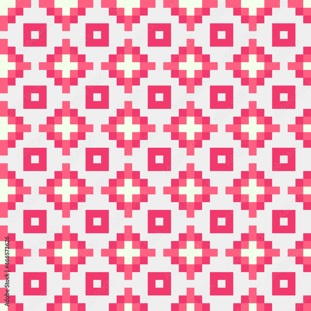 Fototapeta premium Abstract Cross Pattern generative computational art illustration