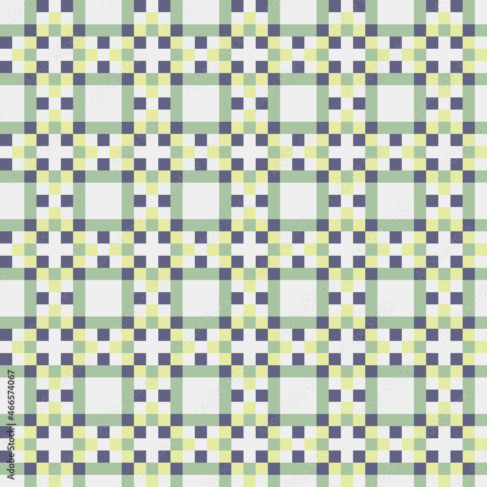 Fototapeta premium Abstract Cross Pattern generative computational art illustration