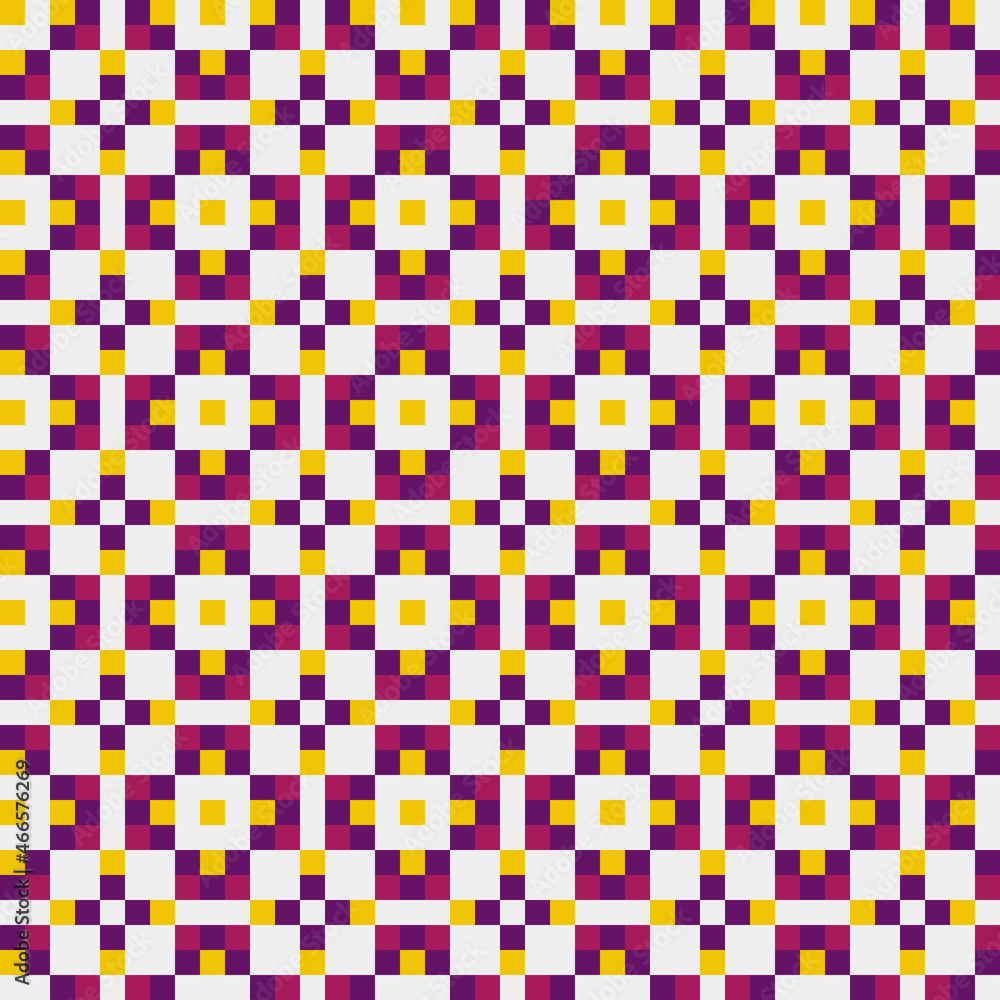 Fototapeta premium Abstract Cross Pattern generative computational art illustration