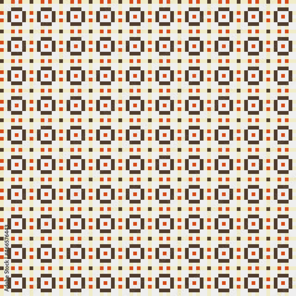 Fototapeta premium Abstract Cross Pattern generative computational art illustration