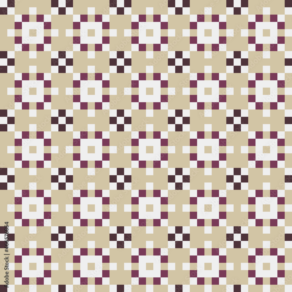 Fototapeta premium Abstract Cross Pattern generative computational art illustration