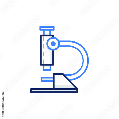 Microscope vector icon illustration sign