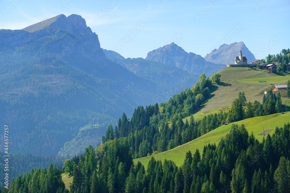 Beautiful landscape of Italian dolomites near Selva di Cadore, Italy, Europe 