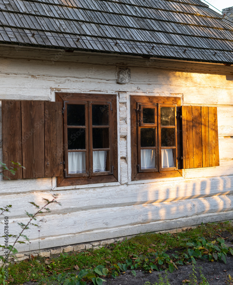 Window in very old house. Late afternoon light. Autumn. Window in very old house. Late afternoon light. Autumn.