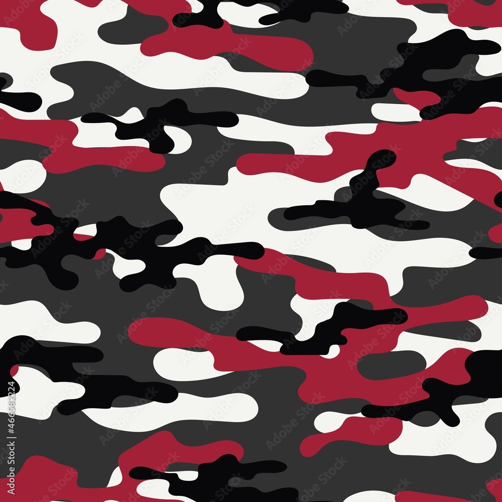 red seamless camouflage. print on clothes or print. vector. red seamless camouflage. print on clothes or print. vector.