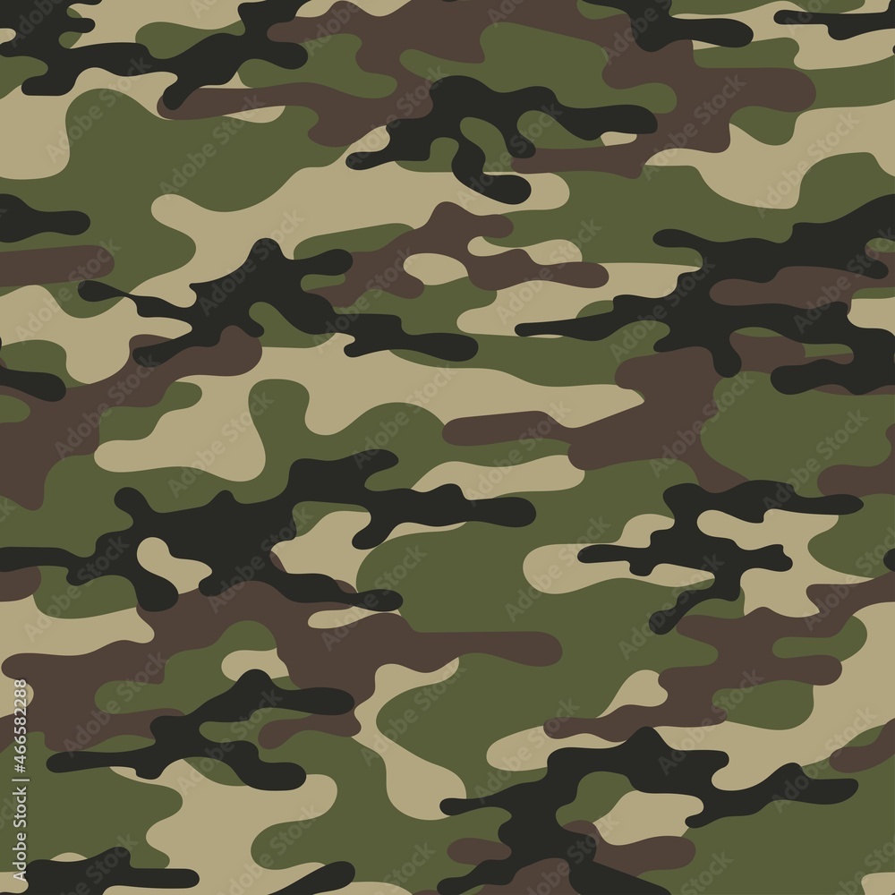 Fototapeta premium army vector camouflage print, seamless pattern for clothing headband or print