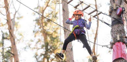 girls at the rope park, autumn