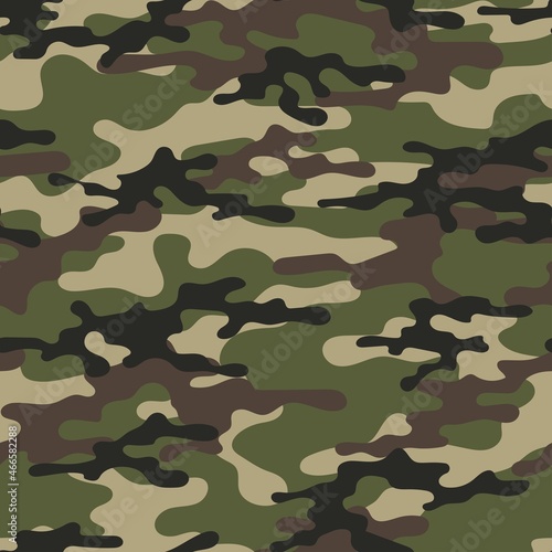 army vector camouflage print, seamless pattern for clothing headband or print