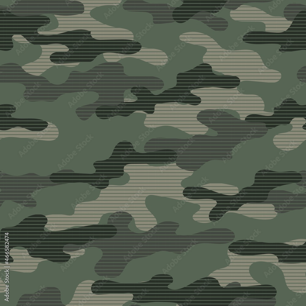 Fototapeta premium modern military vector green camouflage print, seamless pattern for clothing headband or print. camouflage from pols 