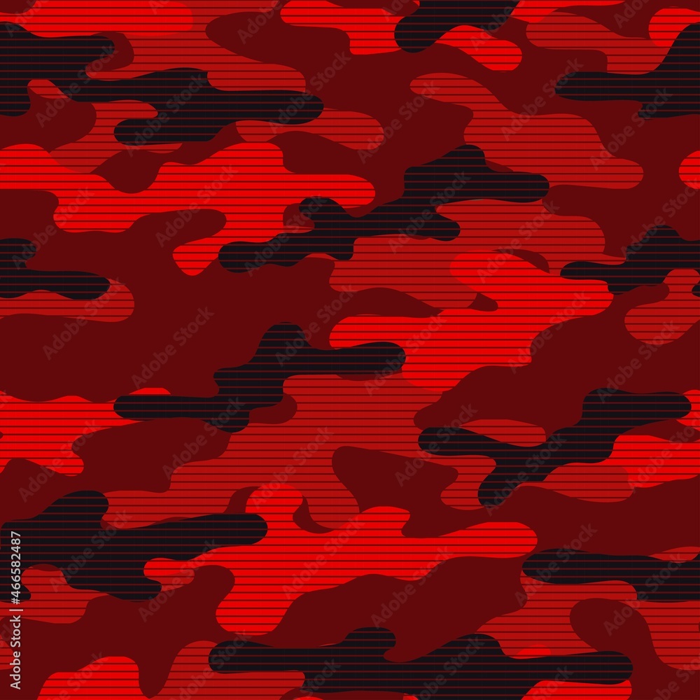 red modern military vector camouflage print, seamless pattern for clothing headband or print. camouflage from pols red modern military vector camouflage print, seamless pattern for clothing headband or print. camouflage from pols