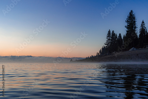 sunrise over the lake