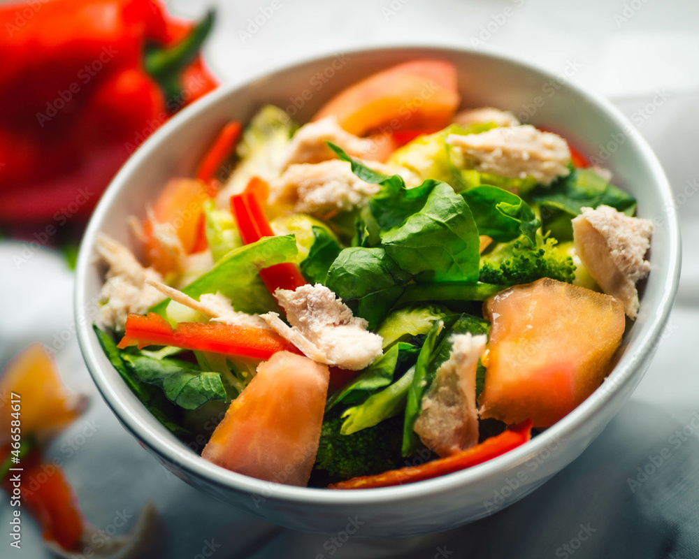 Food: Healthy Vegan Salad 
