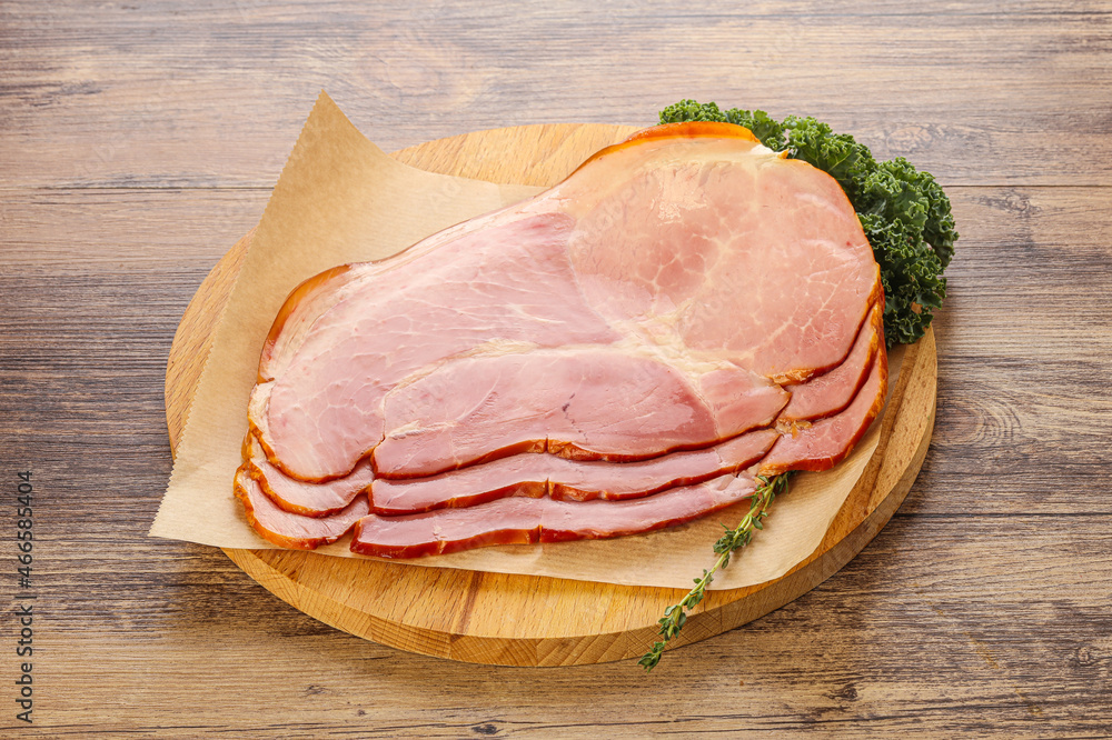 Tasty pork ham snack appetizer Tasty pork ham snack appetizer