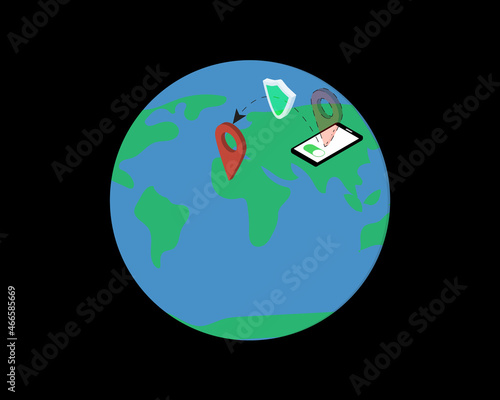 vpn or Virtual Private Network to protect ip address and location from hacker