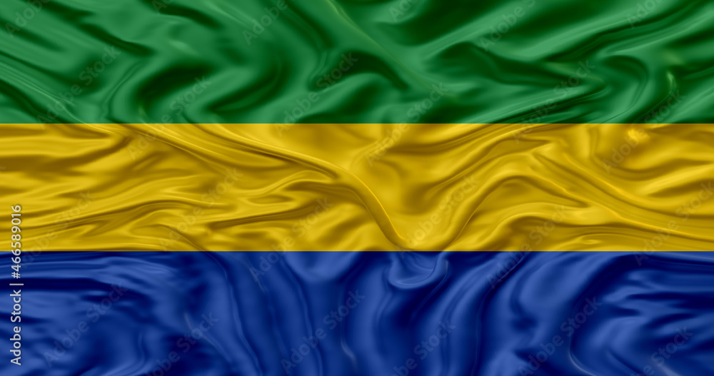 gabon flag and military