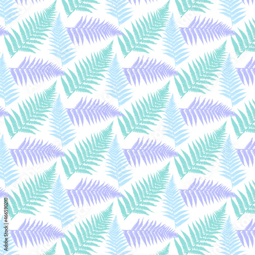 Seamless pattern with abstract colourful leaves on transparent background. Christmas, holidays, summer tropical print. Modern exotic design for paper, cover, fabric, interior decor.