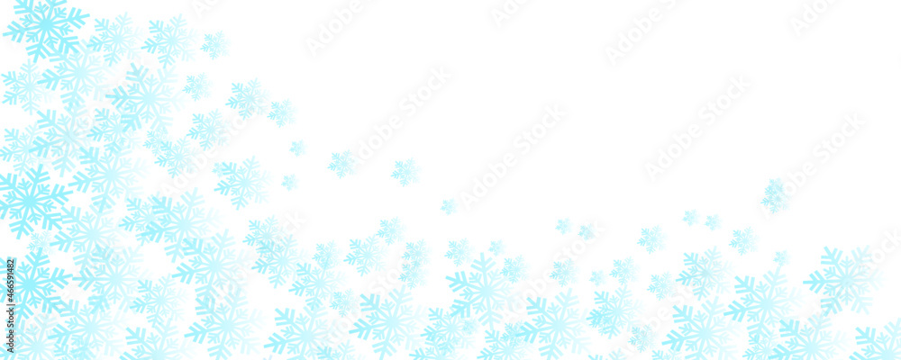  Blue vector background with snowflakes. Christmas background. Winter background.