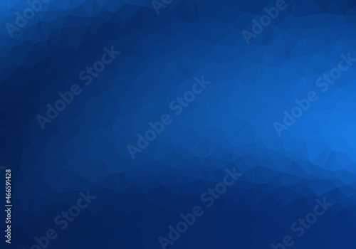 Blue Background And Origami Poster, Vector Illustration