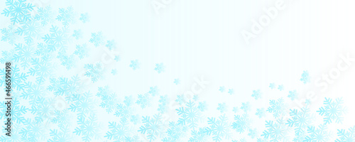 abstract blue background with snowflakes