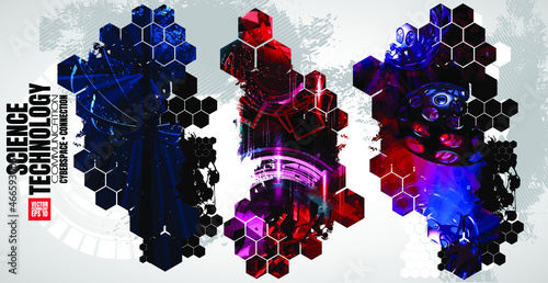 Big data connection complex. Data visual concept. Graphic abstract background. Vector illustration