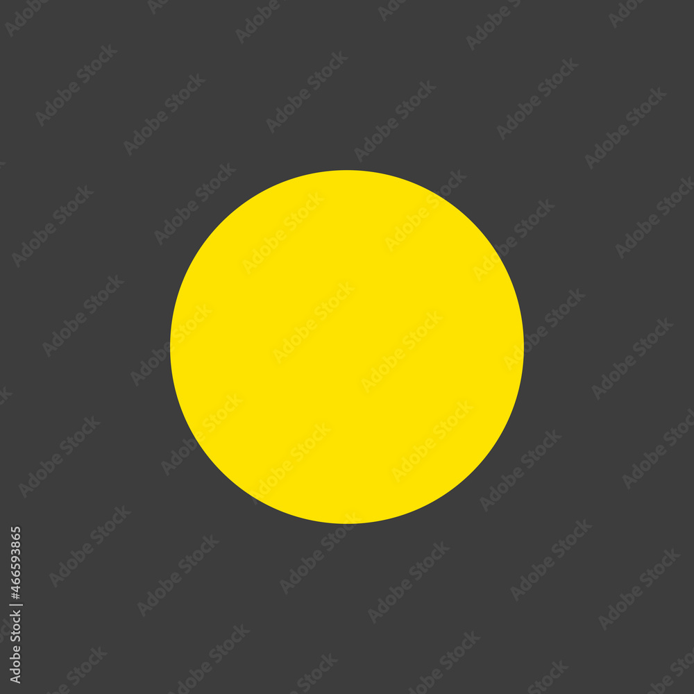Full or New Moon vector flat icon