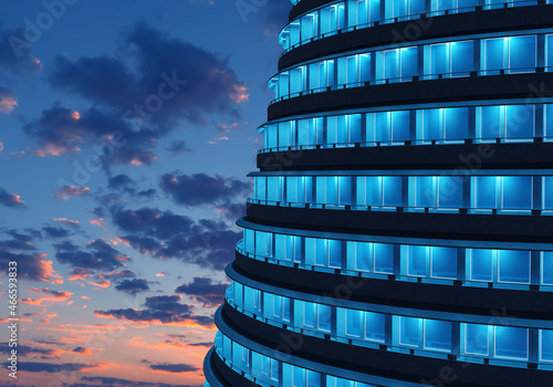 Skyscraper on background of...