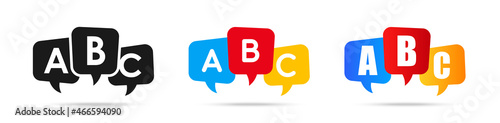 English school logo ABC icon