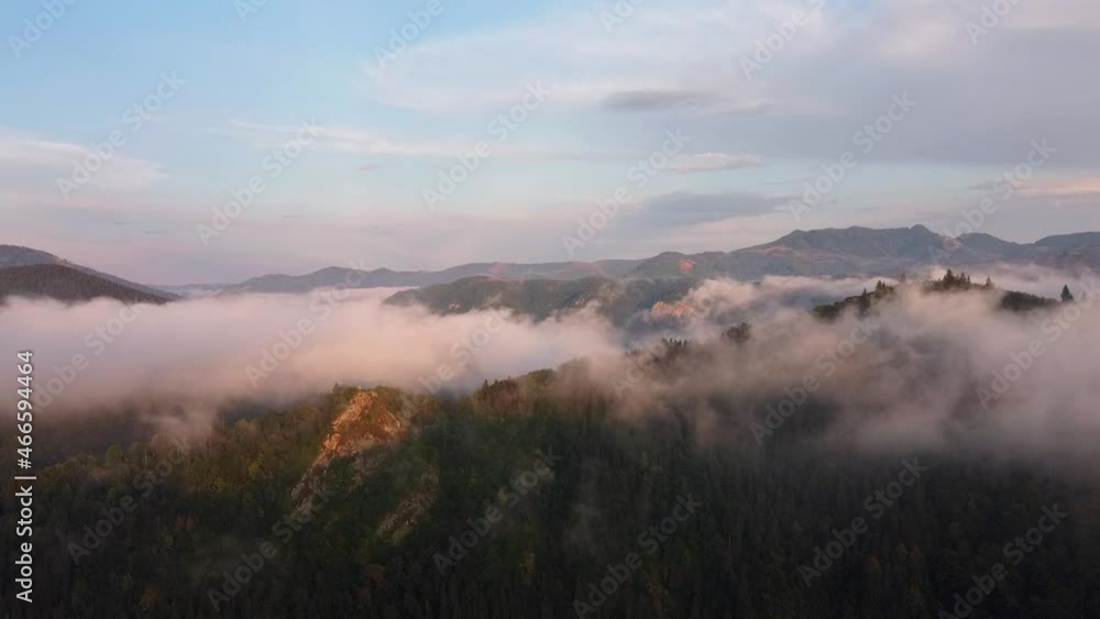 Over Beautiful Mountain Scenery Over Beautiful Mountain Scenery